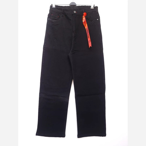 شلوار جین نیم بگ مشکی ترک زنانه سایز 46 و 52