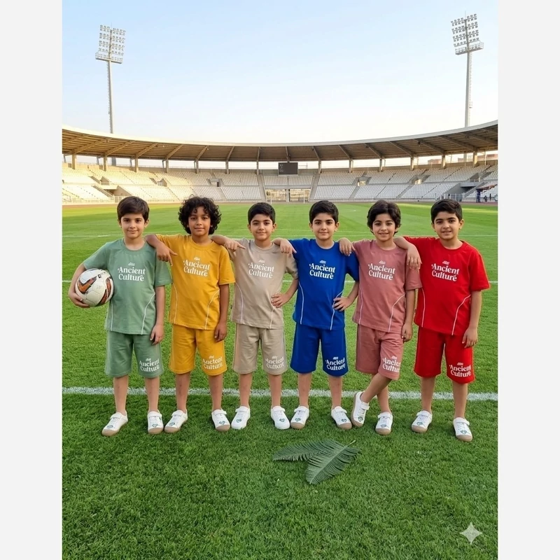 ست تیشرت و شلوارک بچگانه اسپرت(سایز 45 تا 60)